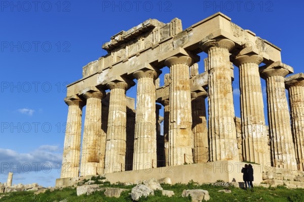 Temple E, Temple of Hera in the ancient Greek city of Selinunte, acropolis, Doric style,