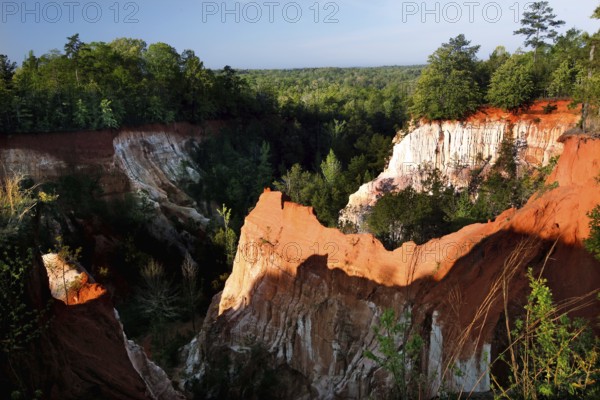 Breathtaking panorama of Providence State Park with colorful rock structures, Providence Canyon