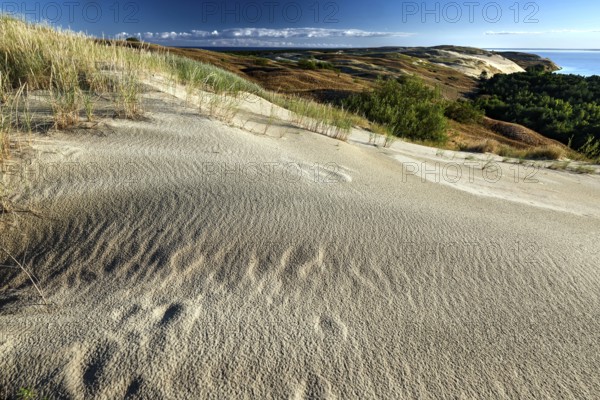 Wide sand dunes in the nature reserve near Neegelscher Berg, zero