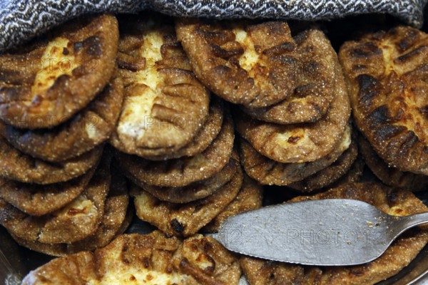 Karelian dumplings in Parppeinpirtti restaurant, Ilomantsi, freshly prepared and served, Ilomantsi,