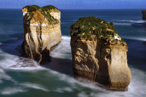 Dramatic rock formations at Tom and Eva Lookout along the Great Ocean Road, Great Ocean Road,