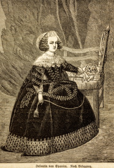 Portrait of the eight-year-old Infanta Margarita Teresa, Infanta of Spain after Diego Velázquez