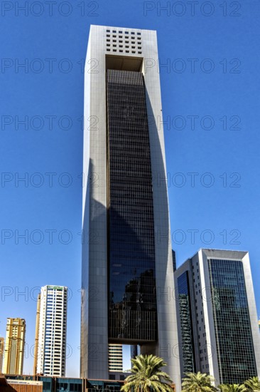 Modern architecture on Omar Al Mukhtar Street, Dohar, Qatar