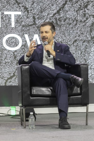 Detroit, Michigan USA - 14 January 2026 - Former U.S. Secretary of Transportation Pete Buttigieg