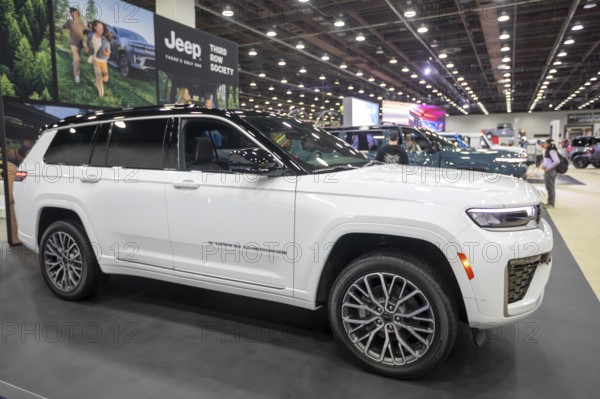 Detroit, Michigan USA - 14 January 2026 - The Jeep Grand Cherokee on display at the Detroit Auto