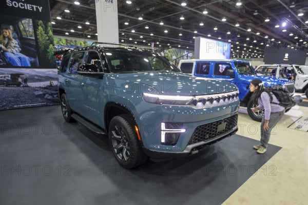 Detroit, Michigan USA - 14 January 2026 - The Jeep Grand Wagoneer on display at the Detroit Auto