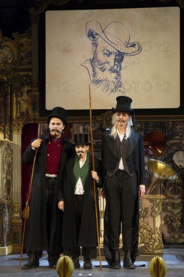 Katharina Thalbach, Pierre Besson, Torsten Rasch, Wilhelm bush: Sauerkohl & Misetaten, photo sample