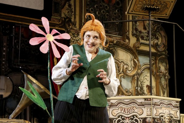 Katharina Thalbach during the photo rehearsal for SAUERKOHL AND MISDEEDS, a musical Wilhelm bush