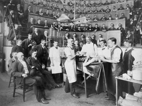 Bellevue Hospital, William MacCormac, operation, surgical team, doctor, medical team, patient,