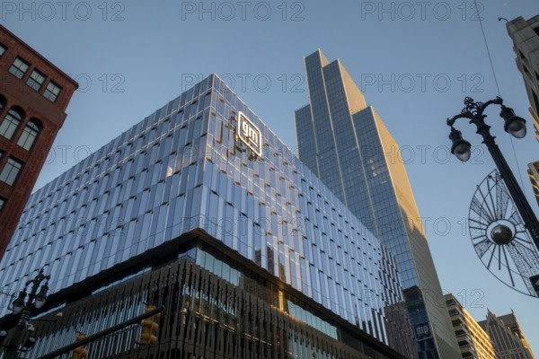 Detroit, Michigan - General Motors' new headquarters in the Hudson's Detroit development. The