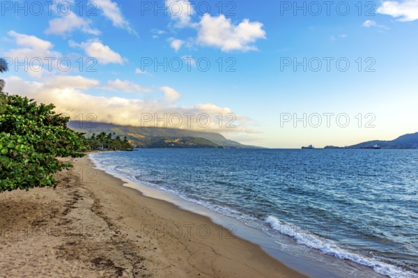 The city of Ilhabela, with its sea and mountains on the coast of Sao Paulo, Ilhabela, Sao Paulo,