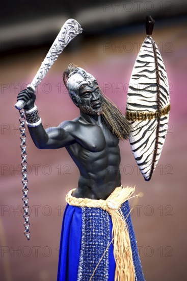 Statuette representing the orisha Ogun, an entity present in Umbanda and Candomble, Minas Gerais,