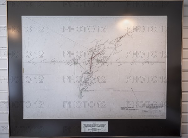 1923 Jumbo Mine and Erie Mine Map, Historic Kennecott Copper Mine, National Historic Landmark,