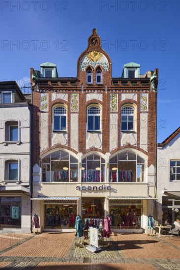 Fashion store Scandic - Way of life, historic residential and commercial building, brick building,