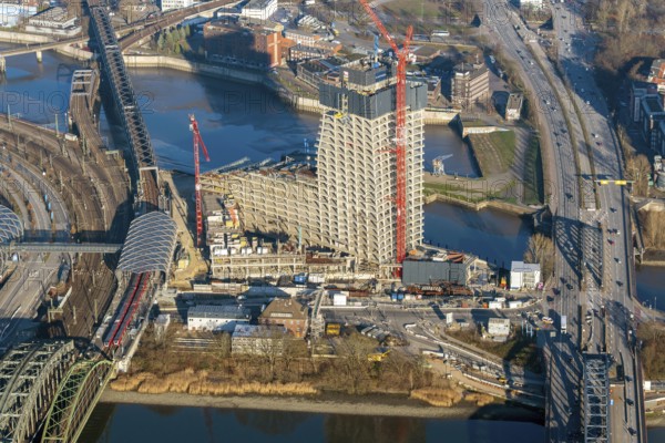 Elbtower, Elbe, house, new building, Hafencity, Germany, Hamburg, city, city planning, city, big