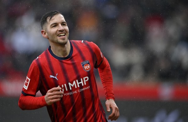 Goal celebration Marvin Pieringer 1. FC Heidenheim 1846 FCH (18) Voith-Arena, Heidenheim,