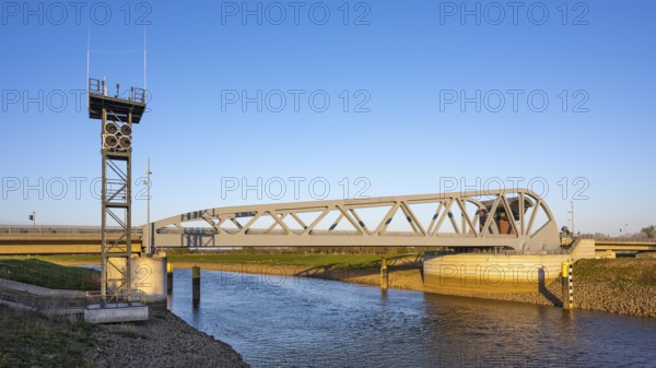 Huntebrücke, Hunte, Wesermarsch, Huntebrück, Elsfleth, Lower Saxony, Germany