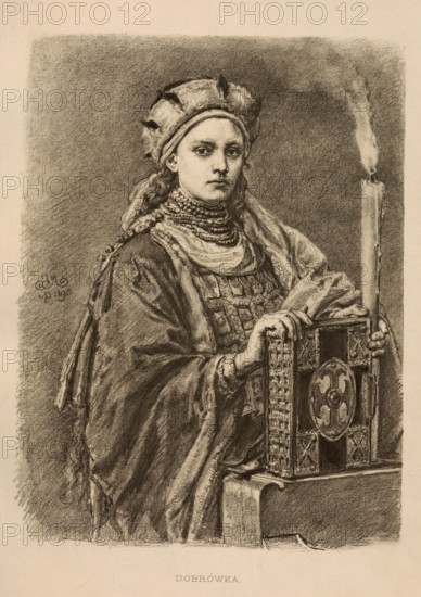 Dubrawka of Bohemia, also Dabrowka, Dabrówka, Dobrawa Przemyslidka (died 977) from the ruling