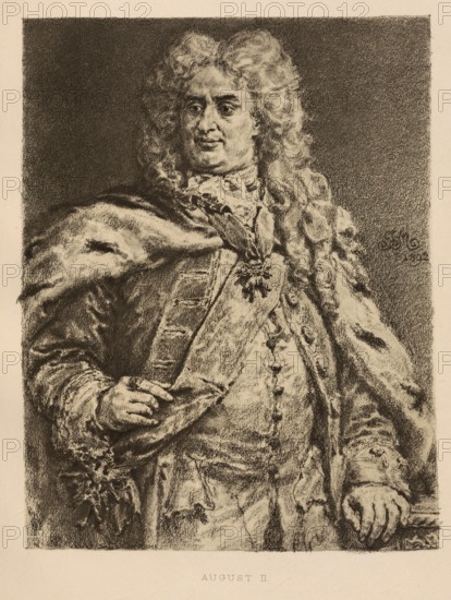 Augustus the Strong (born 12 May 1670 in Dresden, died 1 February 1733 in Warsaw) from the