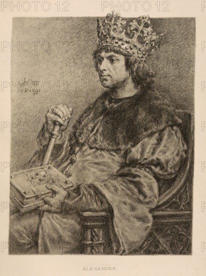 Alexander Jagiellon, (1461 - 1506), King of Poland and Grand Duke of Lithuania, authentic,