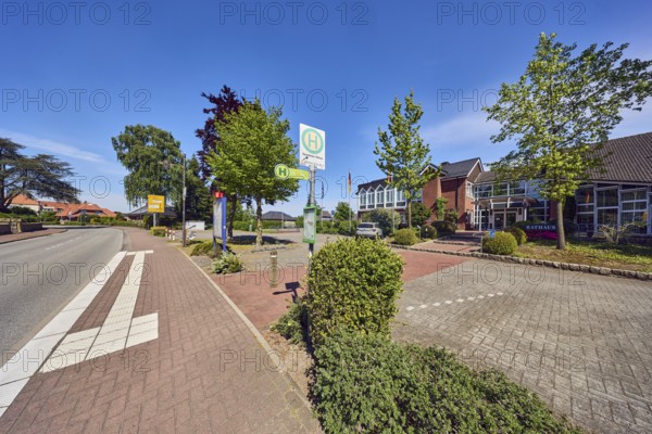 Neuenkirchen City Hall bus stop, town hall of the municipality of Neuenkirchen-Vörden, general