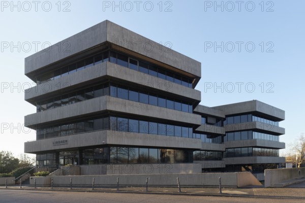 Rank-Xerox House, Brutalist office building, exposed concrete façade, Hentrich, Petschnigg und