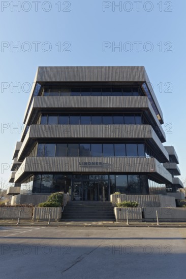 Rank-Xerox House, Brutalist office building, exposed concrete façade, Hentrich, Petschnigg und