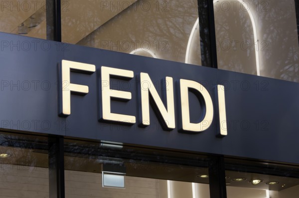 Store of Italian fashion brand FENDI auf der Kö, luxury shopping, Düsseldorf, North