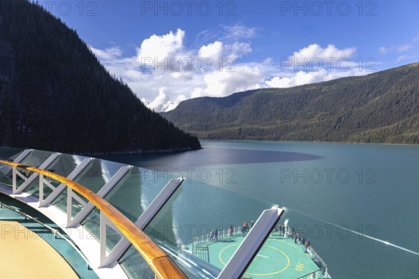 Cruise to Alaska and Norway, Tracy Arm fjord and glacier on the scenic passage with landscapes and