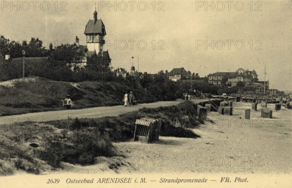 Baltic resort Arendsee, beach promenade, Kühlungsborn, Rostock district, Mecklenburg-Western