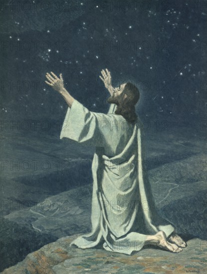 Scene from the biblical story, Not my will but your will be done, This sentence is from the New