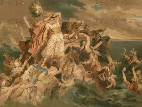 Scene from the biblical story, The Fall of the Pharaoh is one of the central narratives of the Old