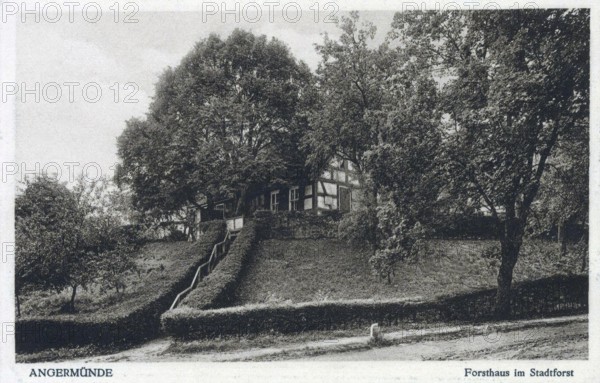 Angermünde, Forsthaus am Stadtforst, district of Uckermark in the state of Brandenburg, Germany,