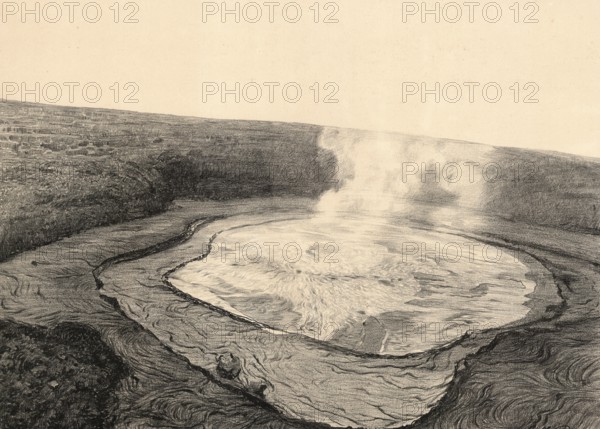 Lake of Fire, in Hawaii, Halema?uma?u crater in the Kilauea volcano on Big Island, where active