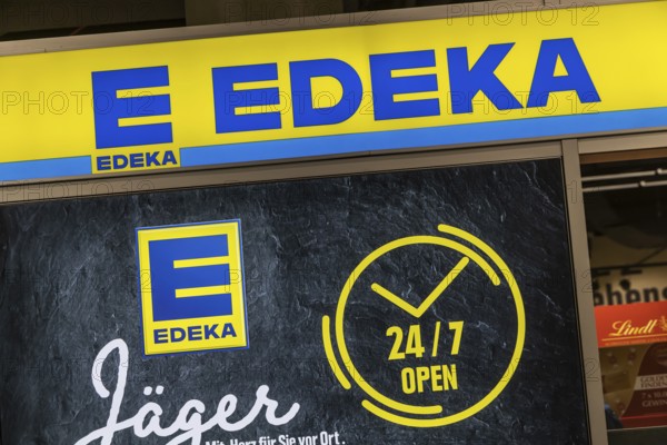 EDEKA supermarket at Stuttgart Airport. It is open around the clock, seven days a day. 24-7.