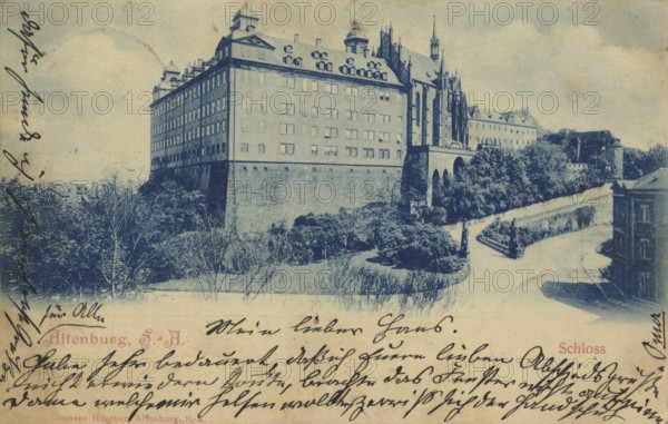 Altenburg, today Altenburger Land district, Thuringia, Germany, postcard, view around 1900 - 1910,