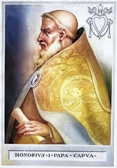 Honorius I (d. 638) was Pope from 3 November 625 to 12 October 638, Historical, authentic,