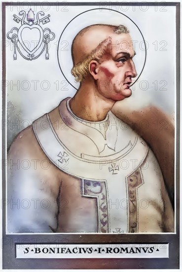 Boniface I was Pope in Rome from December 28, 418 to September 4, 422, historical, authentic,