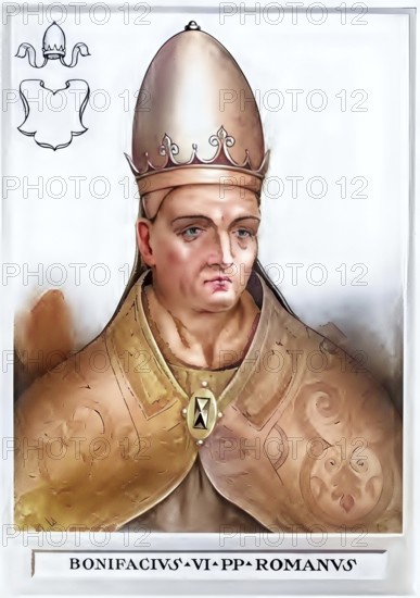 Boniface VI was informally appointed pope by the opponents of his predecessor Formosus in April 896