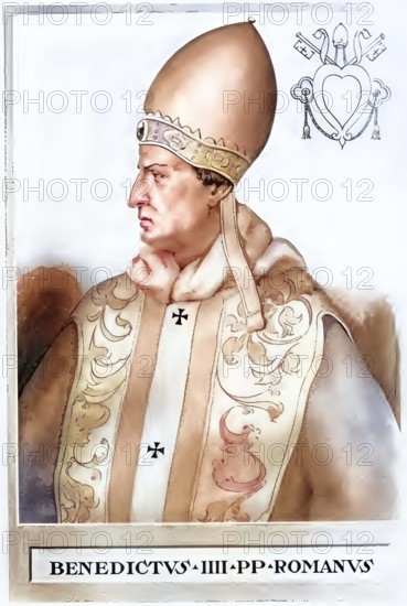 Benedict IV was pope from 900 to 903. He sided with Pope Formosus, who died in 896, and was