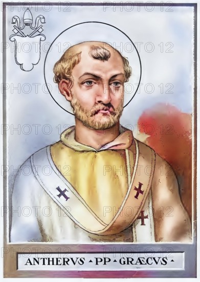 Anterus (also Anteros, died 3 January 236 in Rome) was Bishop of Rome from 235 to 236, Historical,