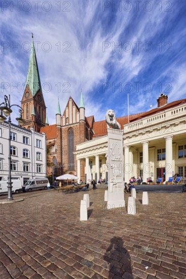 Schwerin Cathedral, St. Mary's Cathedral in Schwerin - Ev. -Luth. Schwerin Cathedral, brick Gothic,
