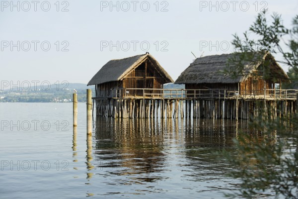 Stilt houses, Unteruhldingen stilt building museum, UNESCO cultural heritage, Uhldingen-Mühlhofen,