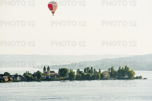 Reichenau panorama of Allensbach, UNESCO World Heritage Site, Reichenau Island, Lake Constance,