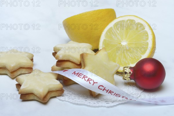 Lemon cookies and Merry Christmas tape