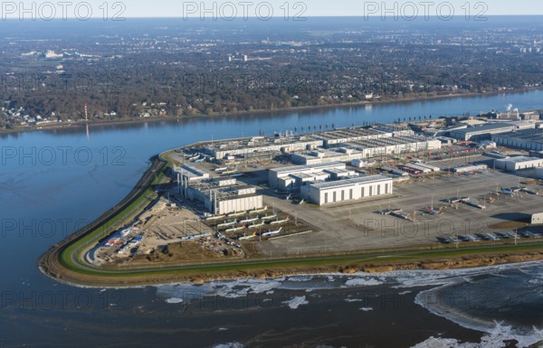 Airbus, plant, Hamburg, Finkenwerder, Germany, Europe, airfield, runway, industry, extension,