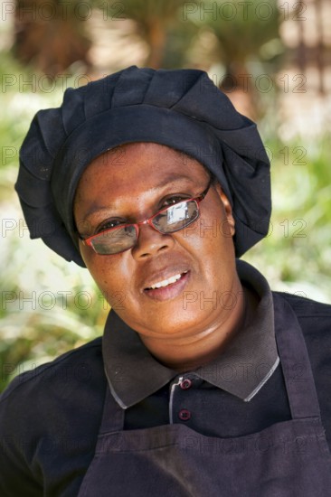 Africa, woman, person, Nama, face, colored, African appearance, African, looking at the cameraView,