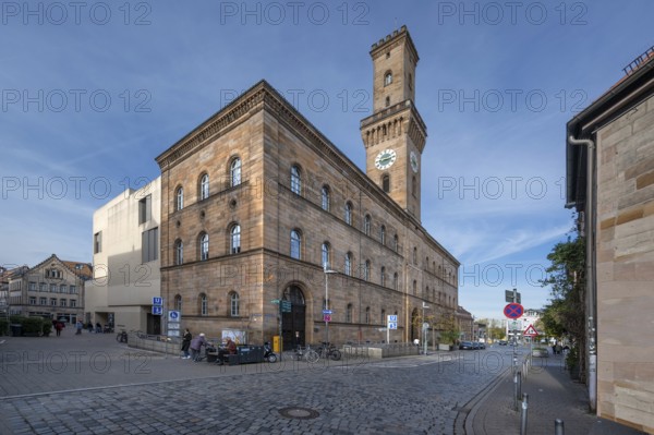 Town Hall, built 1840 to 1844, the tower is a replica of the Palazzo Vecchio in Florence, Königstr