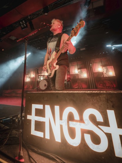Bass player Chris Wendel from Engst live on 10-year anniversary tour tour at Berlin's Astra