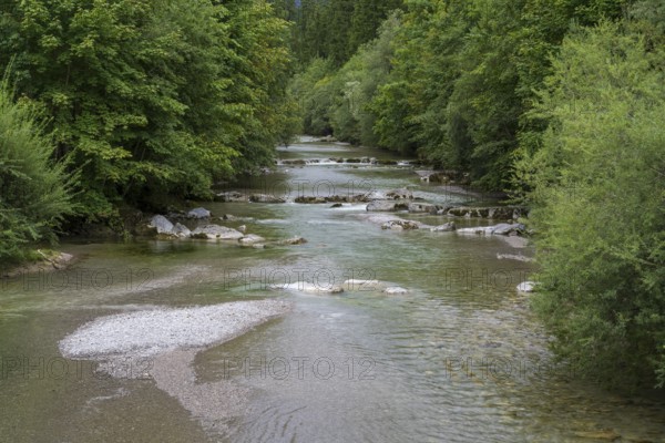 Weissach river, Wildbad Kreuth, Tegernseer Tal, Upper Bavaria, Bavaria, Germany